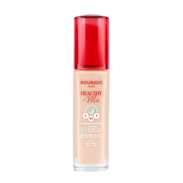 Bourjois Podkład do twarzy Healthy Mix Clean&amp;Vegan - nr 53W Light Beige  30ml