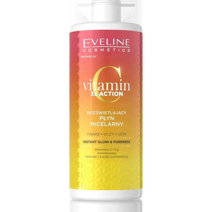 EVELINE Vitamin C 3x Action Rozświetlający płyn micelarny 500 ml