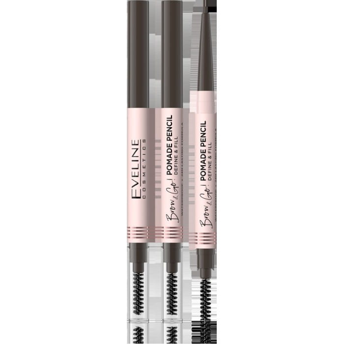 EVELINE Brow &amp; Go Pomada do brwi w kredce - Dark Brown