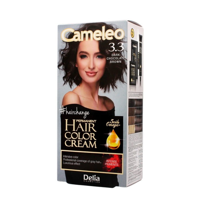 DELIA COSMETICS CAMELEO OMEGA Farba permanentna 3.3 Dark Chocolate