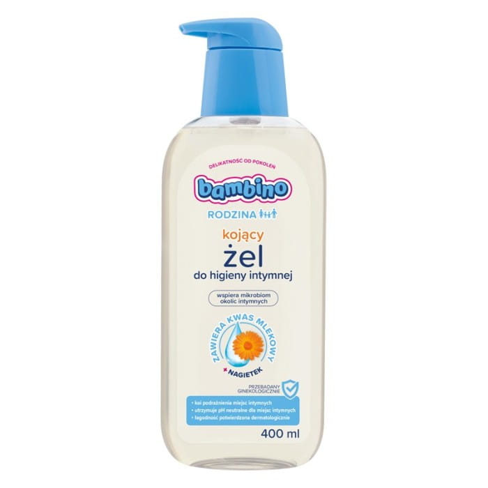BAMBINO Rodzina Kojący żel do higieny intymnej z ekstraktem z nagietka 400 ml