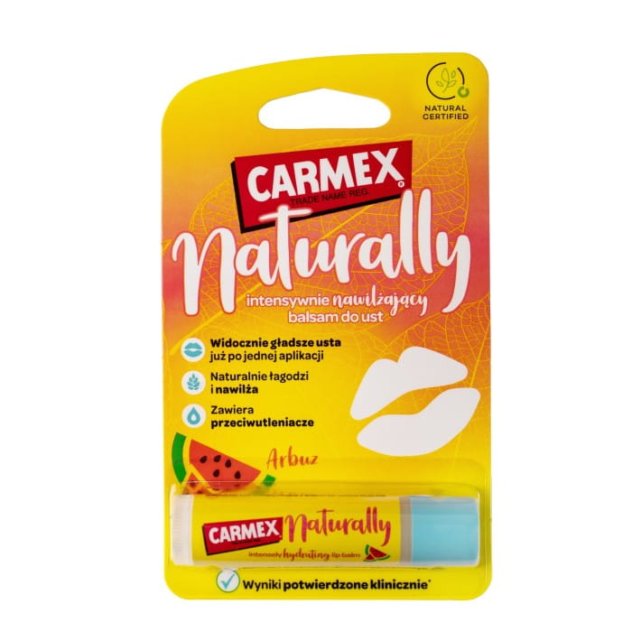 CARMEX Naturally Intensywnie Nawilżający Balsam do ust - Arbuz 4.25g