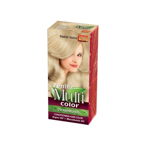 VENITA Farba do włosów bez amoniaku Multi Color - 9.0 Pastel Blond 1op.
