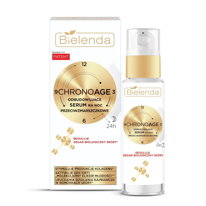 BIELENDA Chrono Age 24h Odbudowujące Serum przeciwzmarszczkowe na noc 30ml
