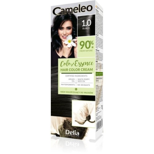 DELIA COSMETICS CAMELEO Color Essence Krem koloryzujący nr 1.0 - black