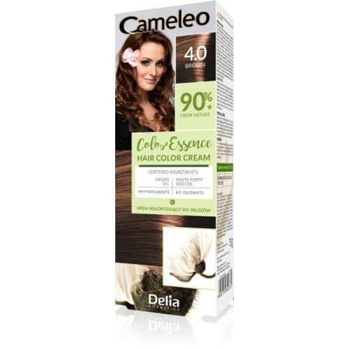 DELIA COSMETICS CAMELEO Color Essence Krem koloryzujący nr 4.0 - brown