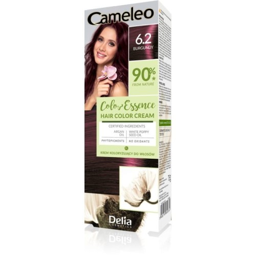 DELIA COSMETICS CAMELEO Color Essence Krem koloryzujący nr 6.2 - burgundy