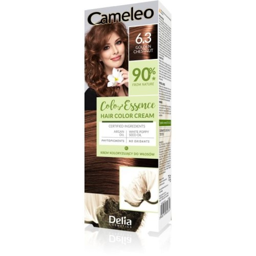 DELIA COSMETICS CAMELEO Color Essence Krem koloryzujący nr 6.3 - golden chestnut