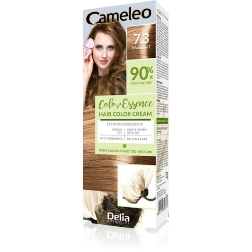 DELIA COSMETICS CAMELEO Color Essence Krem koloryzujący nr 7.3 - hazelnut