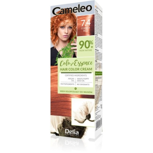 DELIA COSMETICS CAMELEO Color Essence Krem koloryzujący nr 7.4 - copper red
