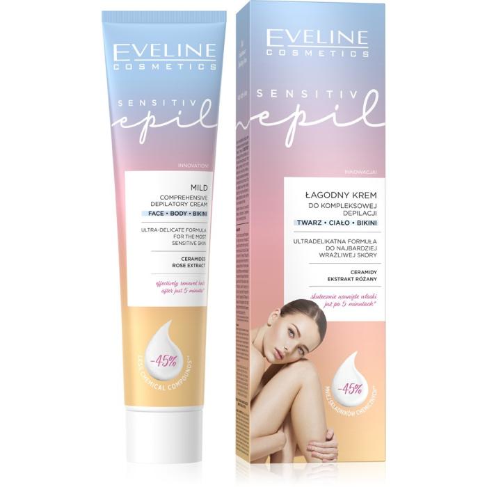 EVELINE Sensitiv Epil Łagodny krem do kompleksowej depilacji 125 ml