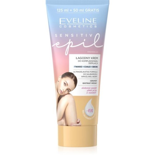 EVELINE Sensitiv Epil Łagodny krem do kompleksowej depilacji 175 ml
