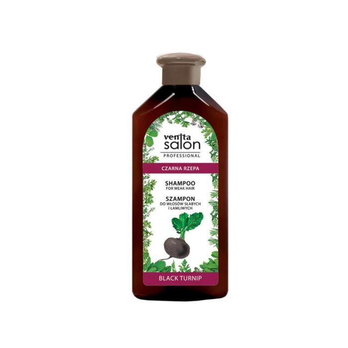 VENITA Salon Professional Szampon do włosów słabych i łamliwych - Czarna Rzepa 500ml