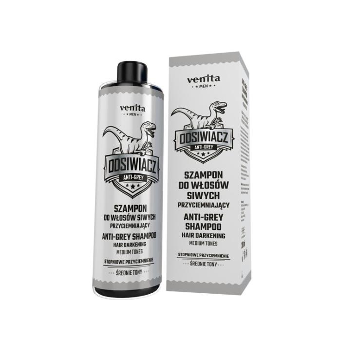 VENITA Men Szampon przyciemniający do włosów siwych - średnie tony 200ml