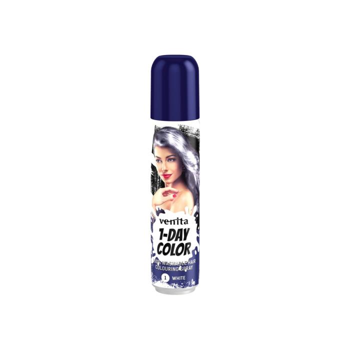 VENITA 1- Day Color Spray koloryzujący do włosów - nr 1 White (biały) 50ml