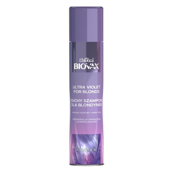 L`BIOTICA BIOVAX Glamour Suchy Szampon do włosów dla blondynek - Ultra Violet