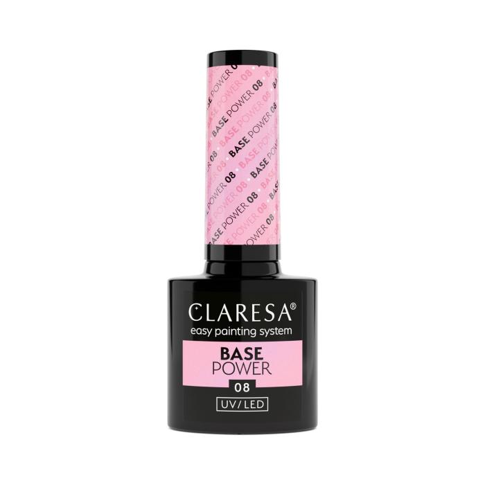 CLARESA Base Power Baza kauczukowa do paznokci UV/LED 08  5g