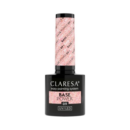 CLARESA Base Power Baza kauczukowa do paznokci UV/LED 09  5g