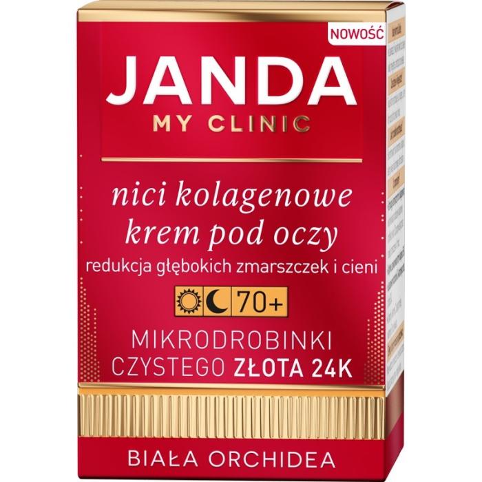 JANDA MY CLINIC Nici Kolagenowe Krem pod oczy na dzień i noc 70+  15ml