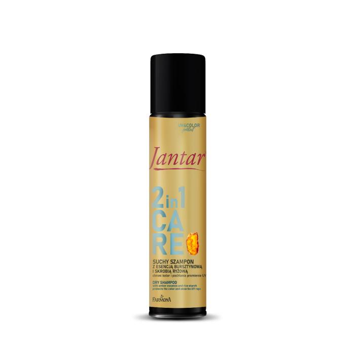 JANTAR 2in1 Care Suchy szampon do włosów z esencją bursztynową i skrobią ryżową 180 ml