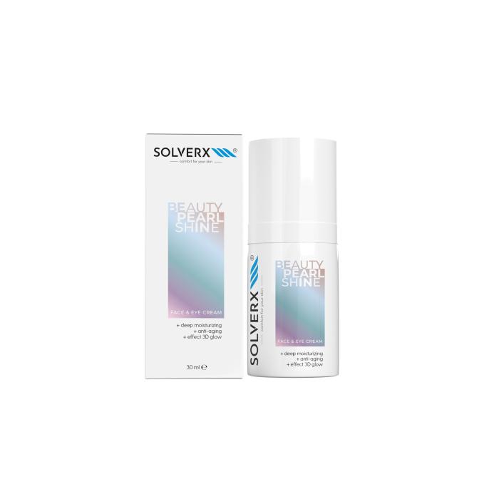 SOLVERX Face &amp; Eyes Cream Krem na twarz i pod oczy Beauty Pearl Shine 30 ml