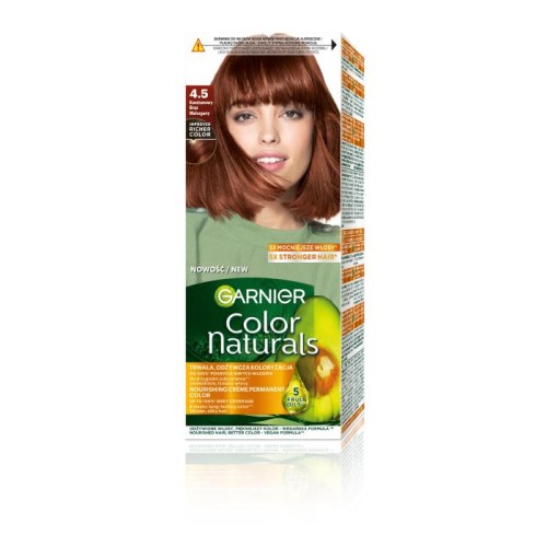 GARNIER Color Naturals Farba nr 4.5 - Kasztanowy Brąz  1op.
