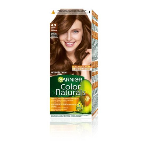 GARNIER Color Naturals Farba nr 4.3 - Złoty Brąz  1op.