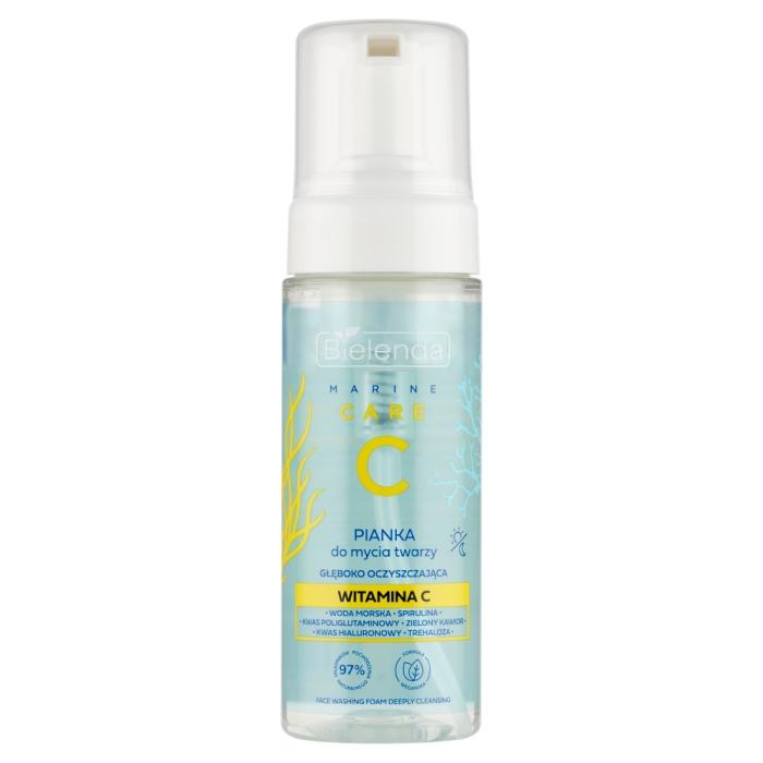 BIELENDA Marine Care C Pianka do mycia twarzy głęboko oczyszczająca -  Witamina C 150 ml
