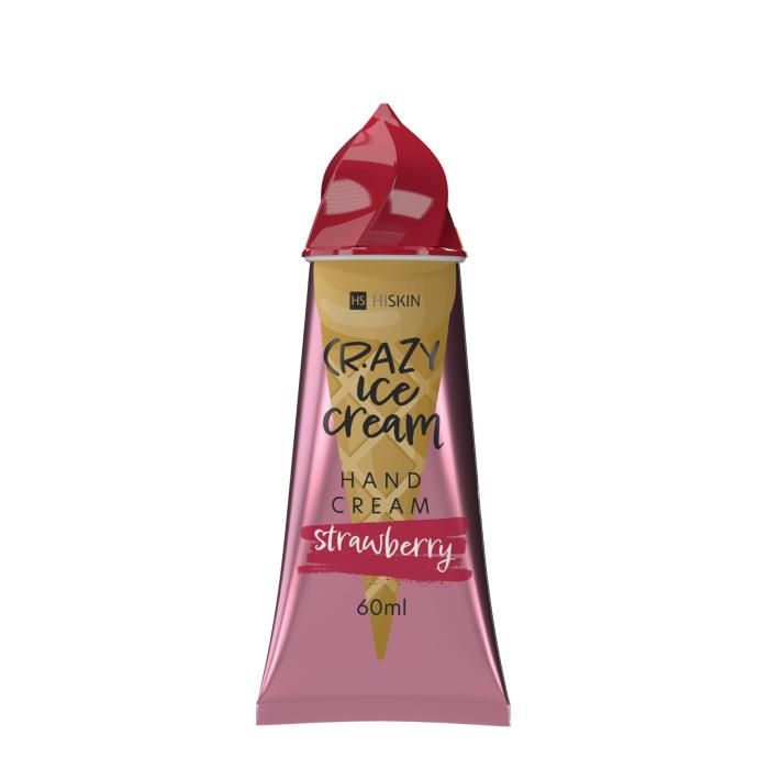 HISKIN Crazy Ice Cream Krem do rąk - Strawberry 60ml