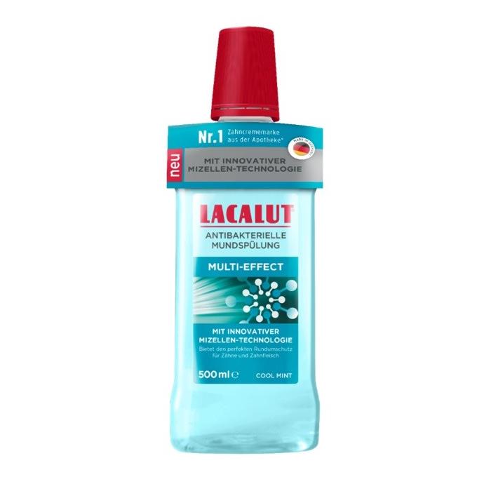 LACALUT Multi-Effect Antybakteryjny płyn do płukania jamy ustnej z technologią micelarną 500 ml