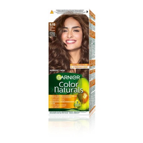 GARNIER Color Naturals Farba nr 5.15 - Gorzka Czekolada  1op.