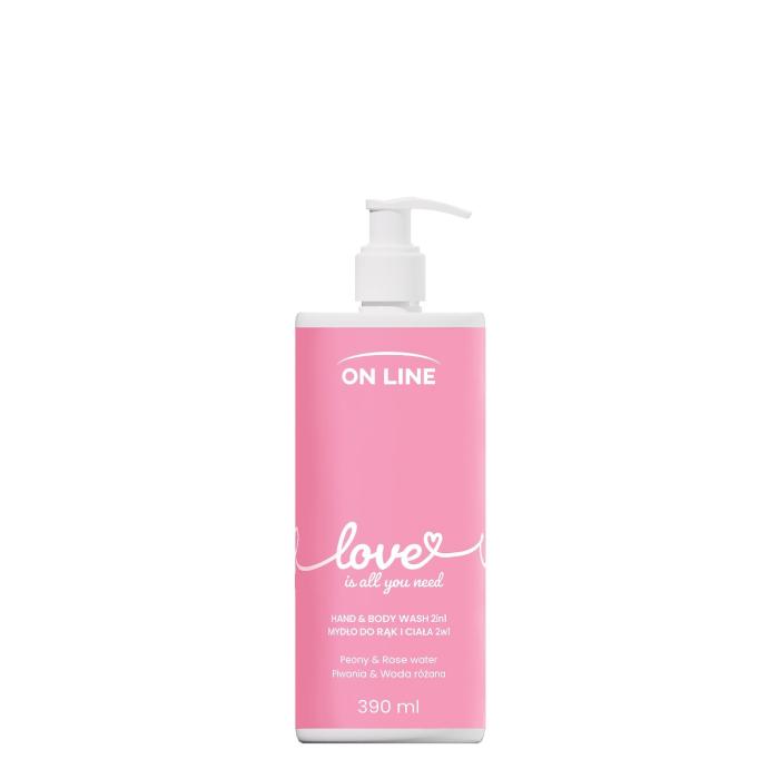 ON LINE Emocje Mydło do rąk i ciała 2w1 Love 390 ml