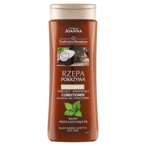 JOANNA Tradycyjna Receptura Odżywka tonizująco-wzmacniająca - Rzepa i pokrzywa, 300 g