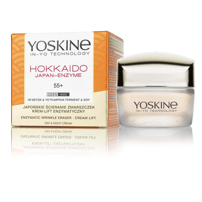 YOSKINE Hokkaido Japan-Enzyme 55+ Krem przeciwzmarszczkowy z peptydami i enzymami dyni 50 ml