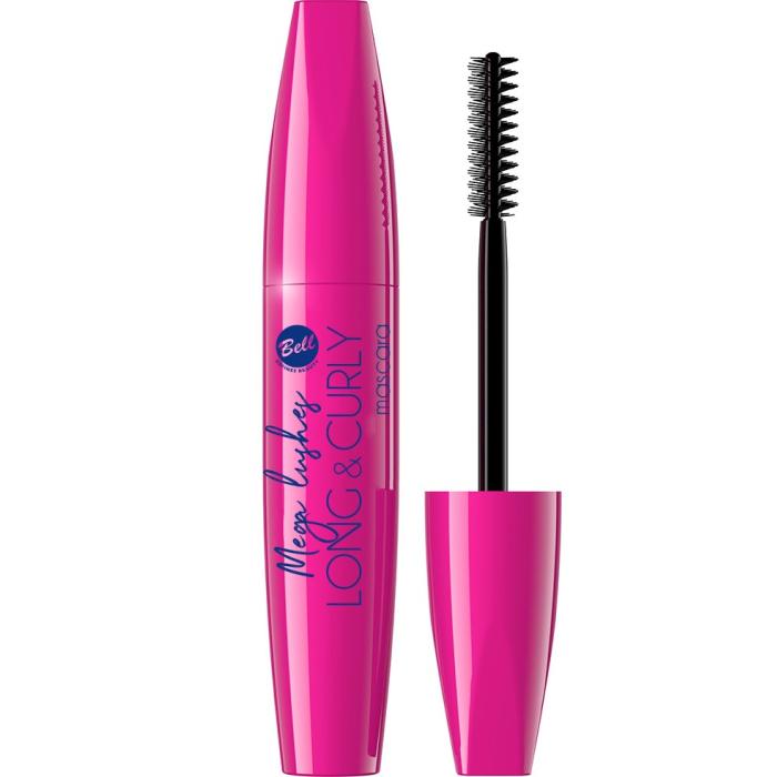 BELL Maskara do rzęs Mega Lashes Long &amp; Curly - kolor czarny 10 g