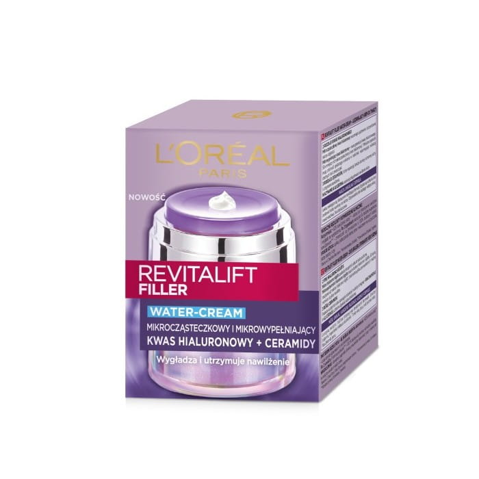 LOREAL Revitalift Filler Ujędrniający Krem do twarzy Water-Cream na dzień 50 ml