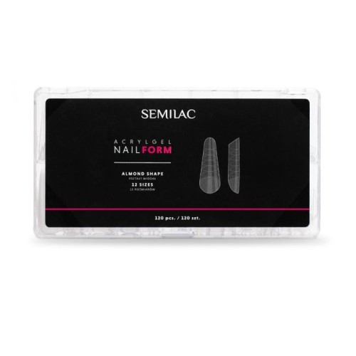 SEMILAC Acrylgel Nail Form Almond Formy do akrylożelu 120 szt.