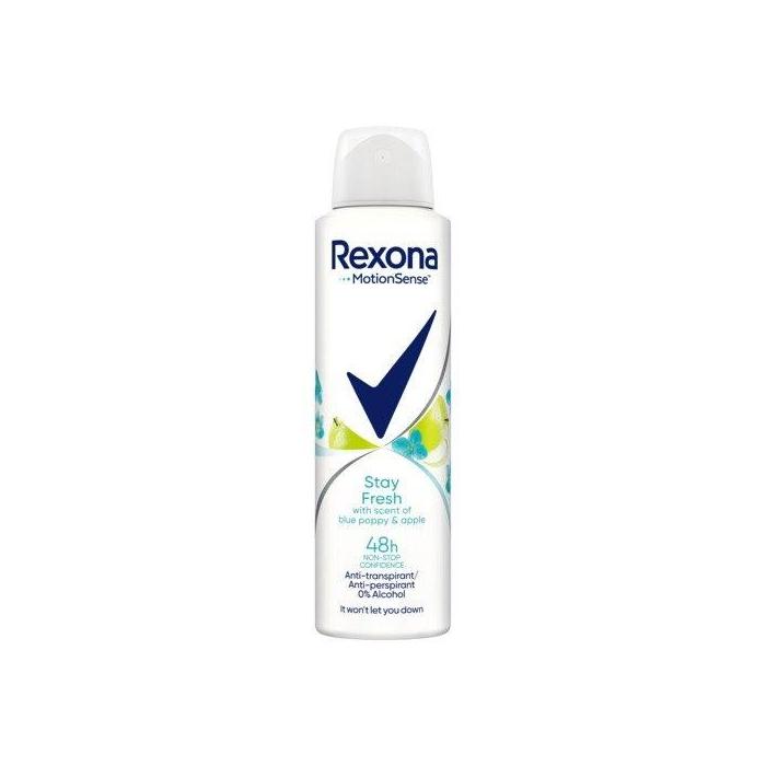 REXONA Stay Fresh Antyperspirant damski w sprayu Blue Poppy &amp; Apple, 150 ml