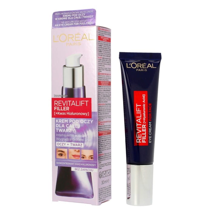 LOREAL Revitalift Filler Krem pod oczy i dla całej twarzy 30 ml