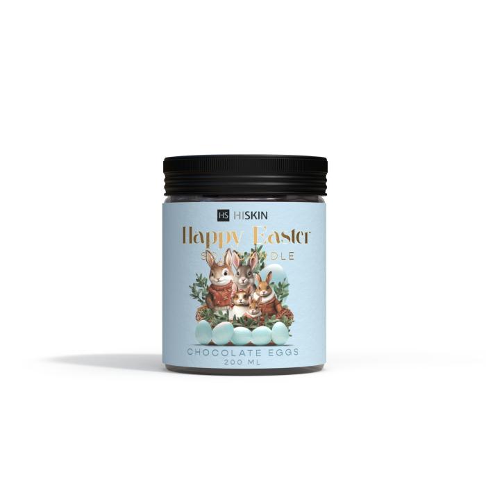 HISKIN HOME Wielkanocna Świeca sojowa HAPPY EASTER - Chocolate Eggs 200 ml