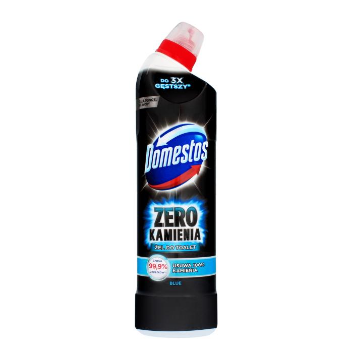 DOMESTOS Zero Kamienia Blue Żel do czyszczenia toalet 750 ml