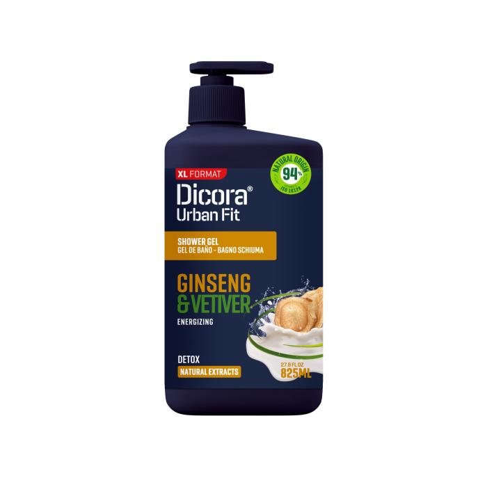 DICORA Żel pod prysznic Wetyweria i Żeń-szeń 825 ml