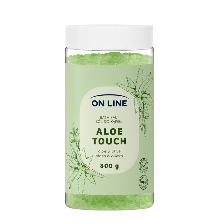 ON LINE Sól do kąpieli Aloe Touch 800 g