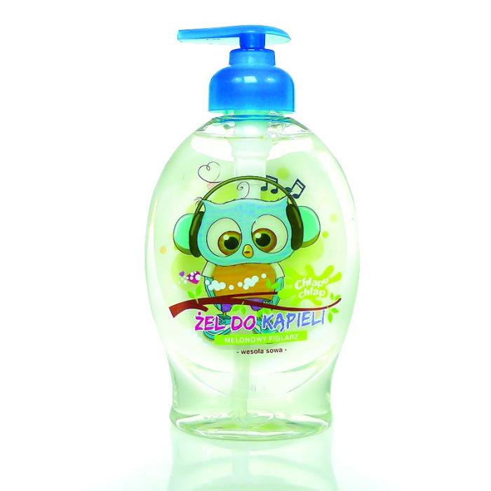 CHLAPU CHLAP Wesoła Sowa Żel do kąpieli - Melonowy Figlarz 384 ml