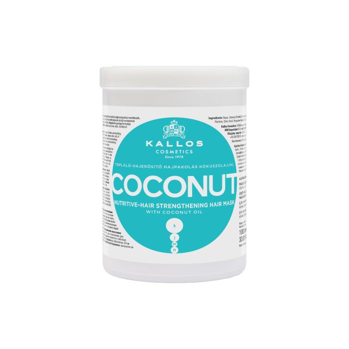 KALLOS Maska d/włosów 1000ml Coconut odżyw.-regen&amp;
