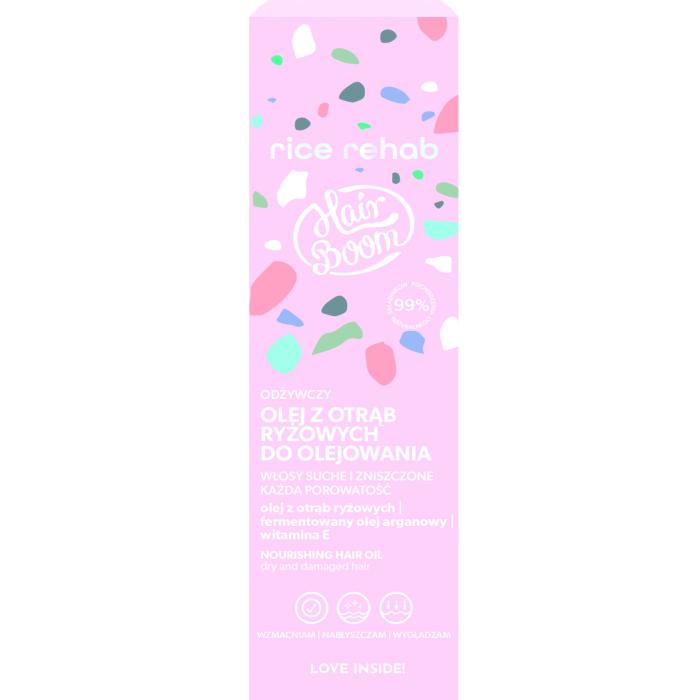 HAIRBOOM Rice Rehab Odżywczy olej z otrąb ryżowych do olejowania włosów 100 ml