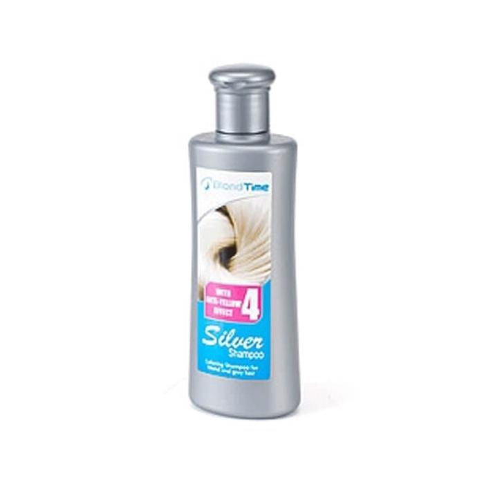 BLOND TIME 4 Silver Barwiący Szampon do Włosów Rozjaśnionych i Siwych + Anti-Yellow Effect 150 ml