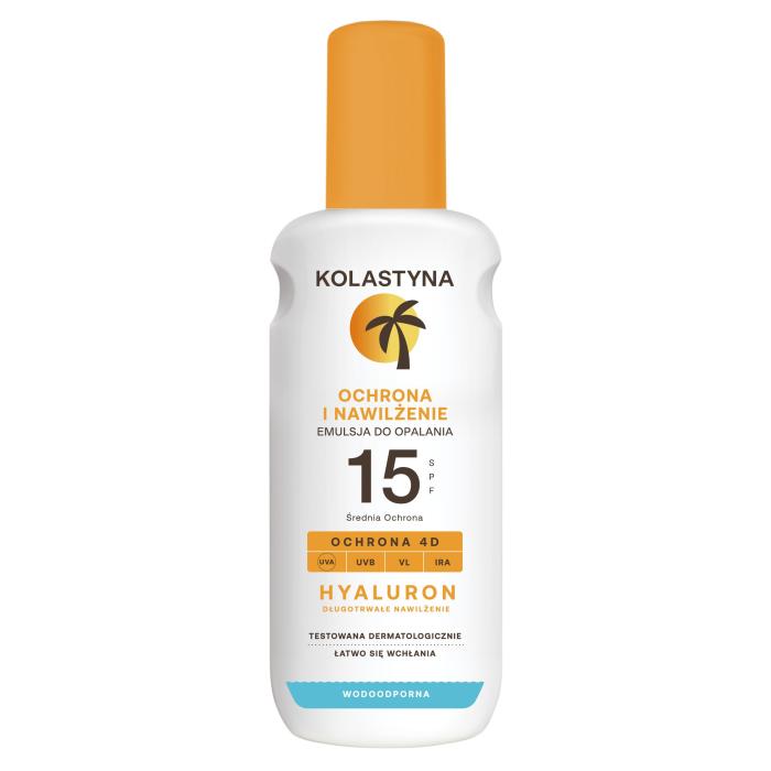 KOLASTYNA Ochrona i nawilżenie Emulsja do opalania w sprayu SPF15+ 200 ml