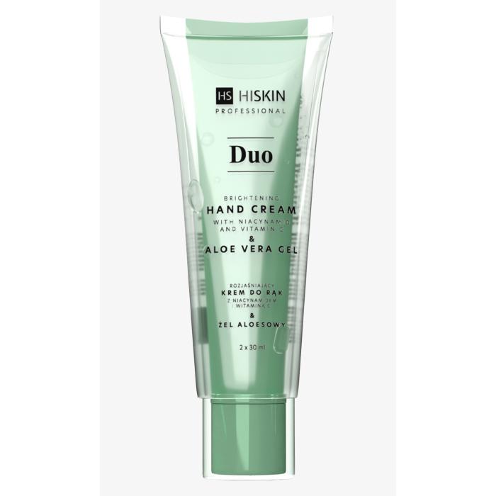 HISKIN DUO Rozjaśniający krem do rąk z niacynamidem i witaminą c 2 x 30 ml
