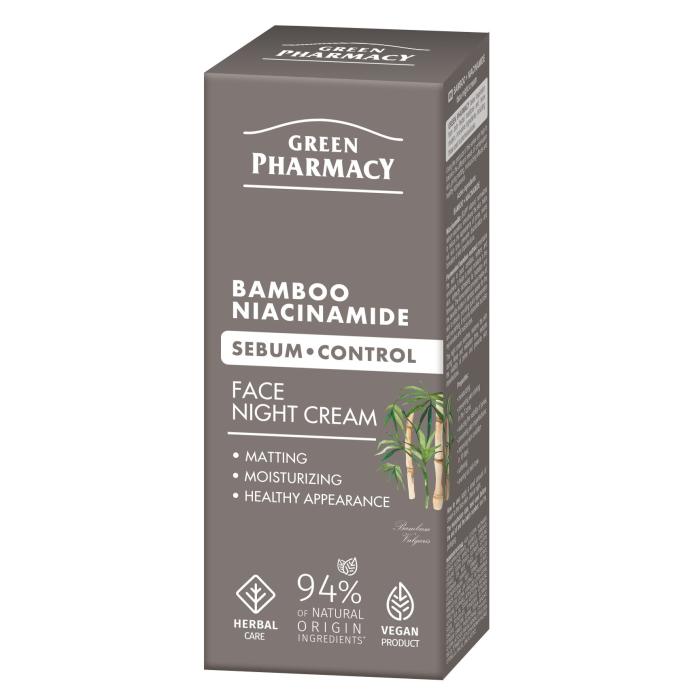 GREEN PHARMACY Bambus + Niacynamid Krem do twarzy na noc 50 ml